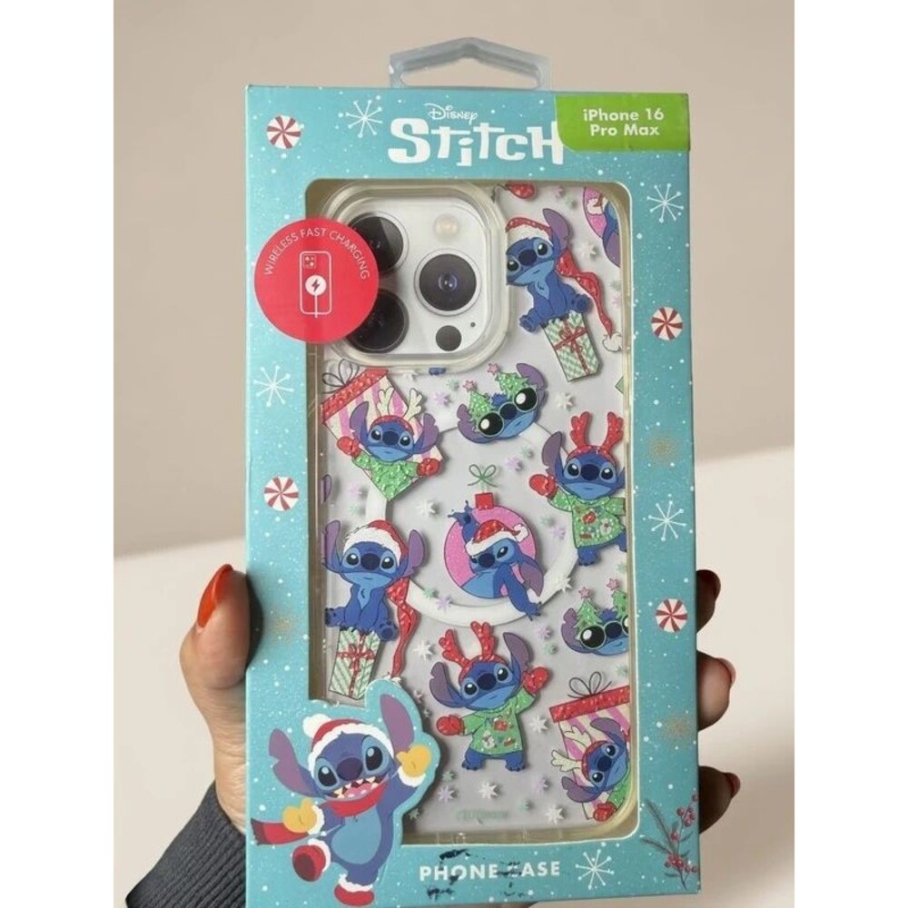 Case phone iPhone 16 pro max stitch Christmas